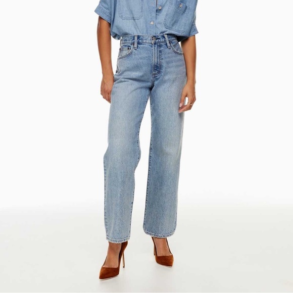 Denim Forum The Marlo High Rise Loose Jeans Size 23 30L light wash - Picture 2 of 9